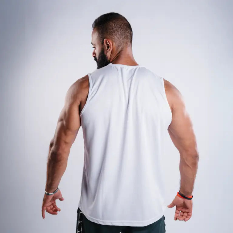 Regular Fit Tank Top – White