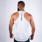 Thin Cut Tank Top – White