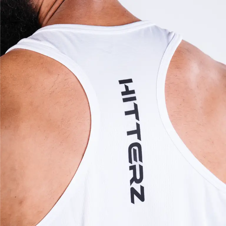 Thin Cut Tank Top – White