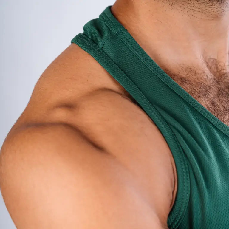 Thin Cut Tank Top – Green