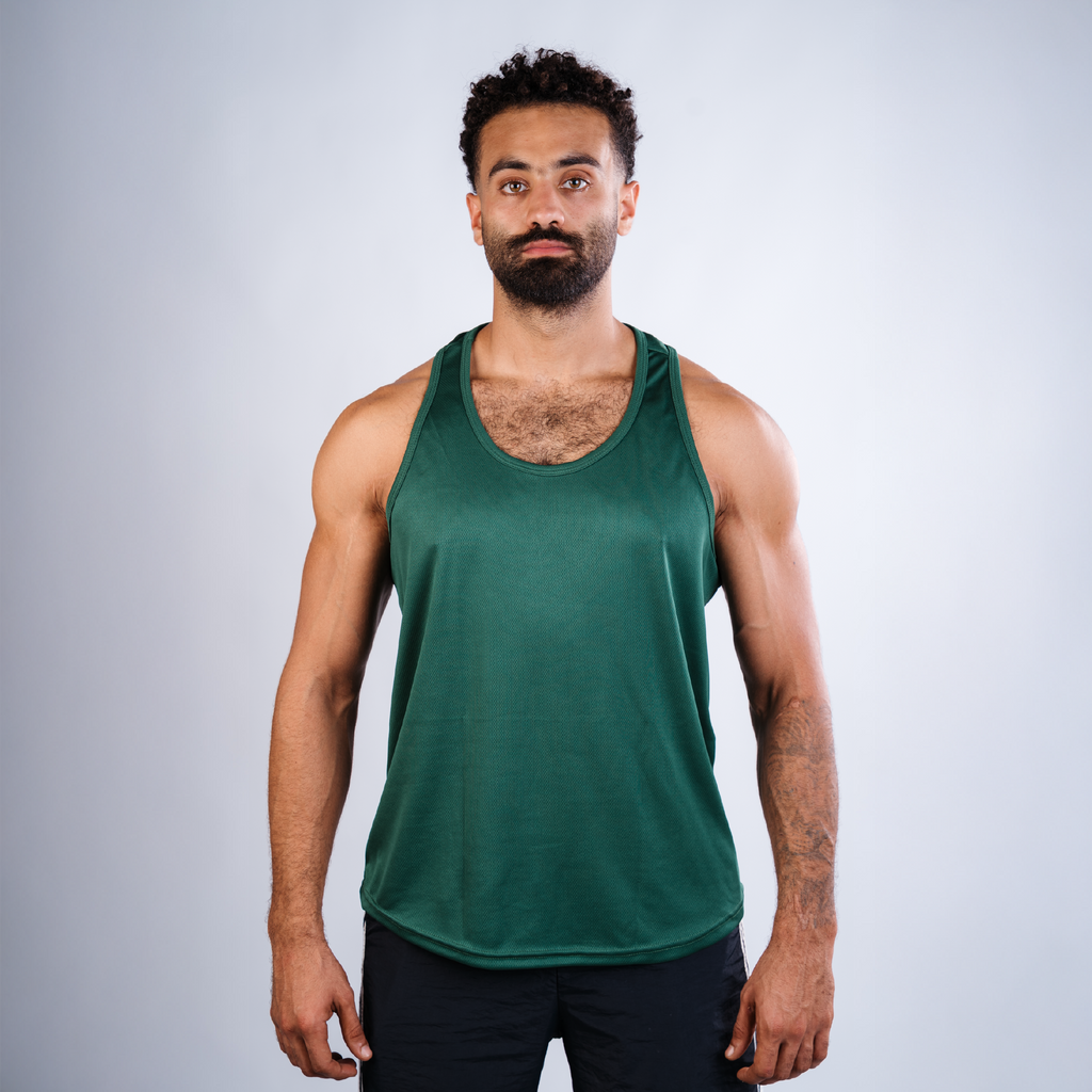 Thin Cut Tank Top – Green