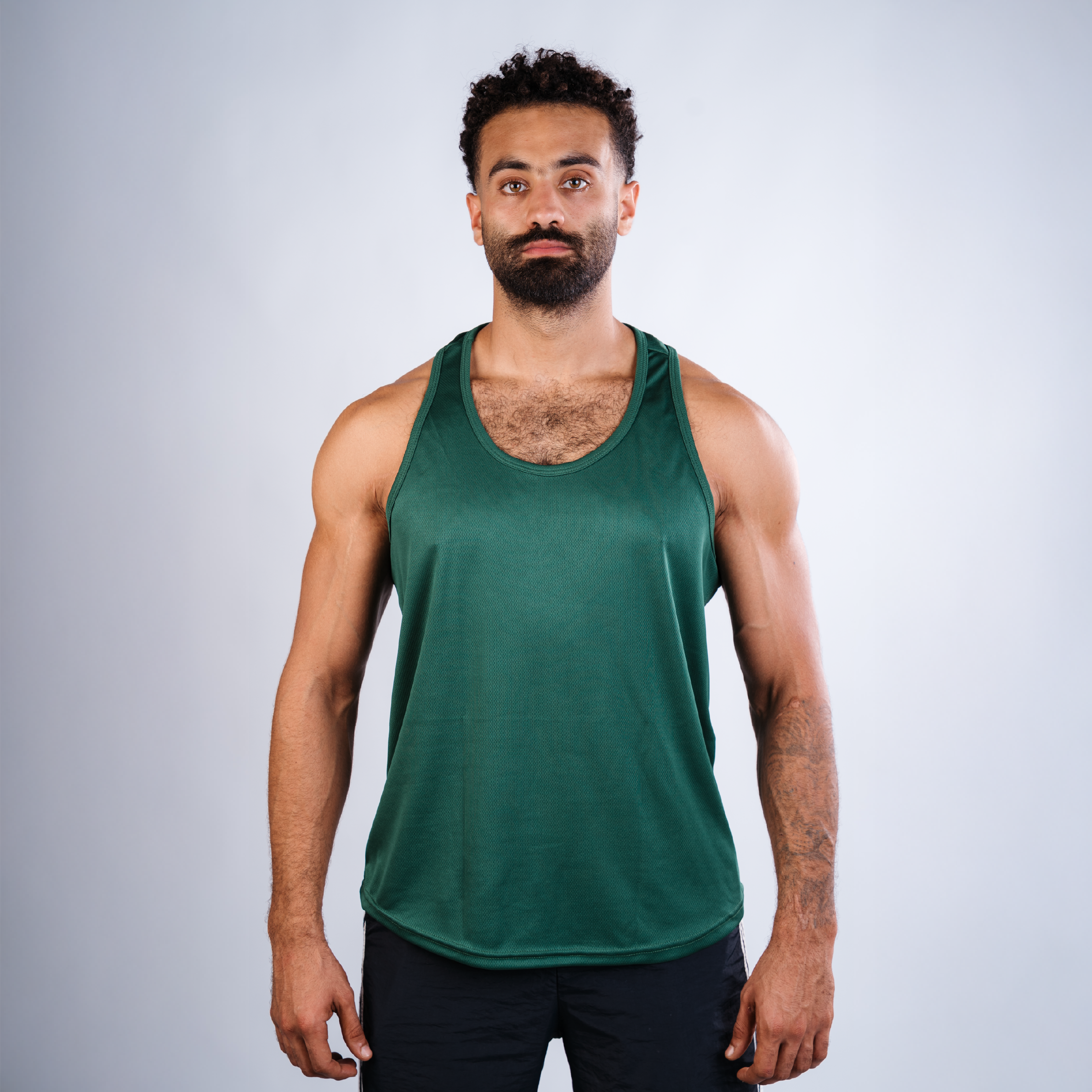 Thin Cut Tank Top – Green