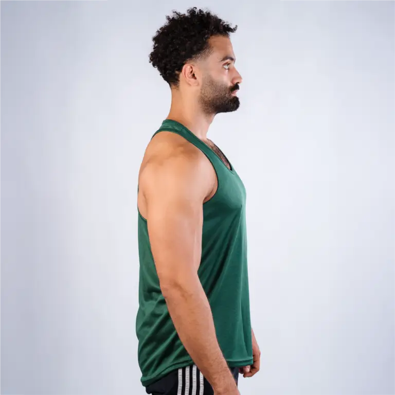 Thin Cut Tank Top – Green